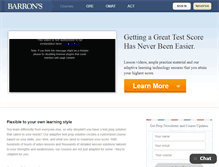 Tablet Screenshot of barronstestprep.com